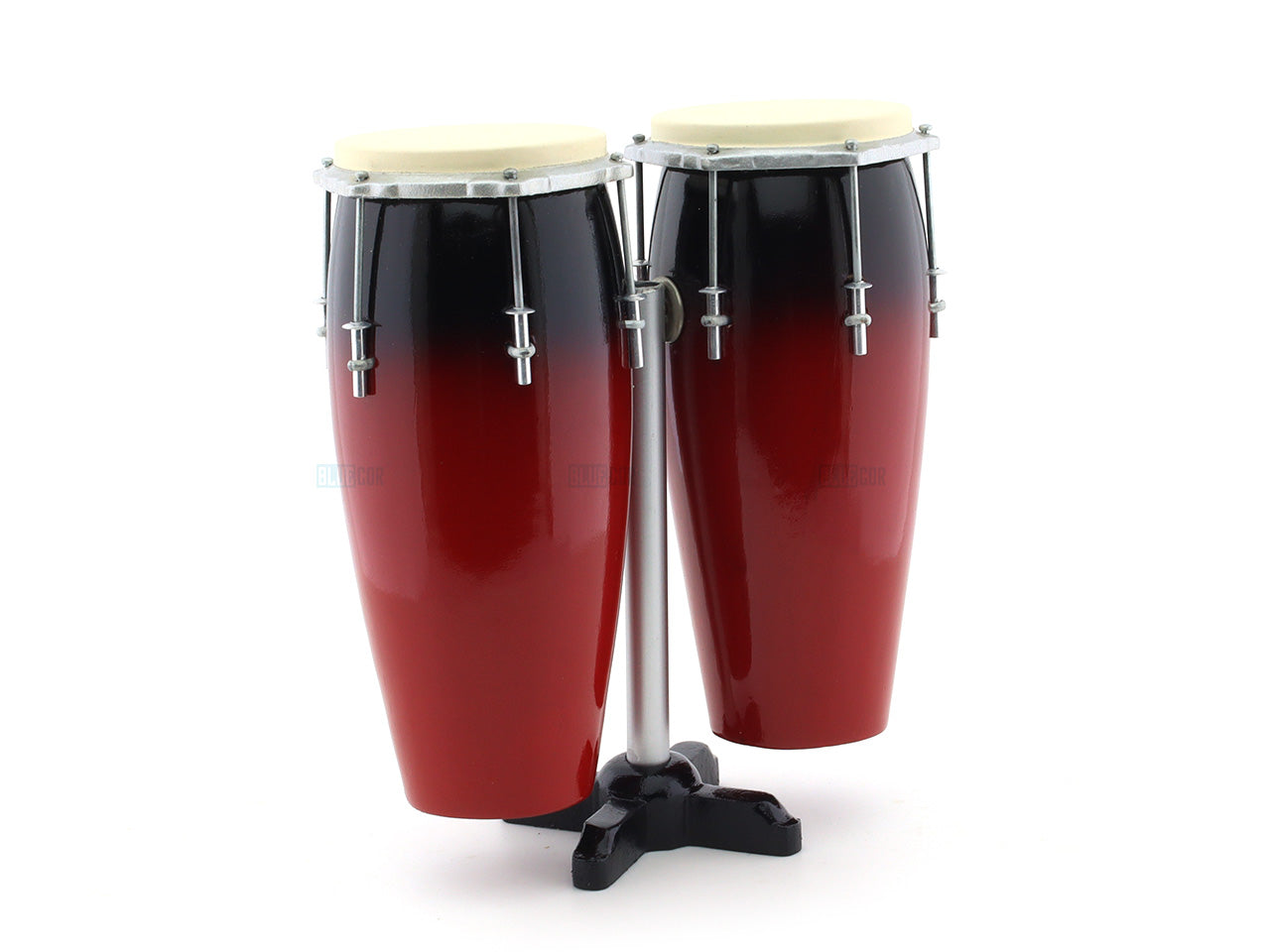 Bungo Drum set double Red miniature music instrument