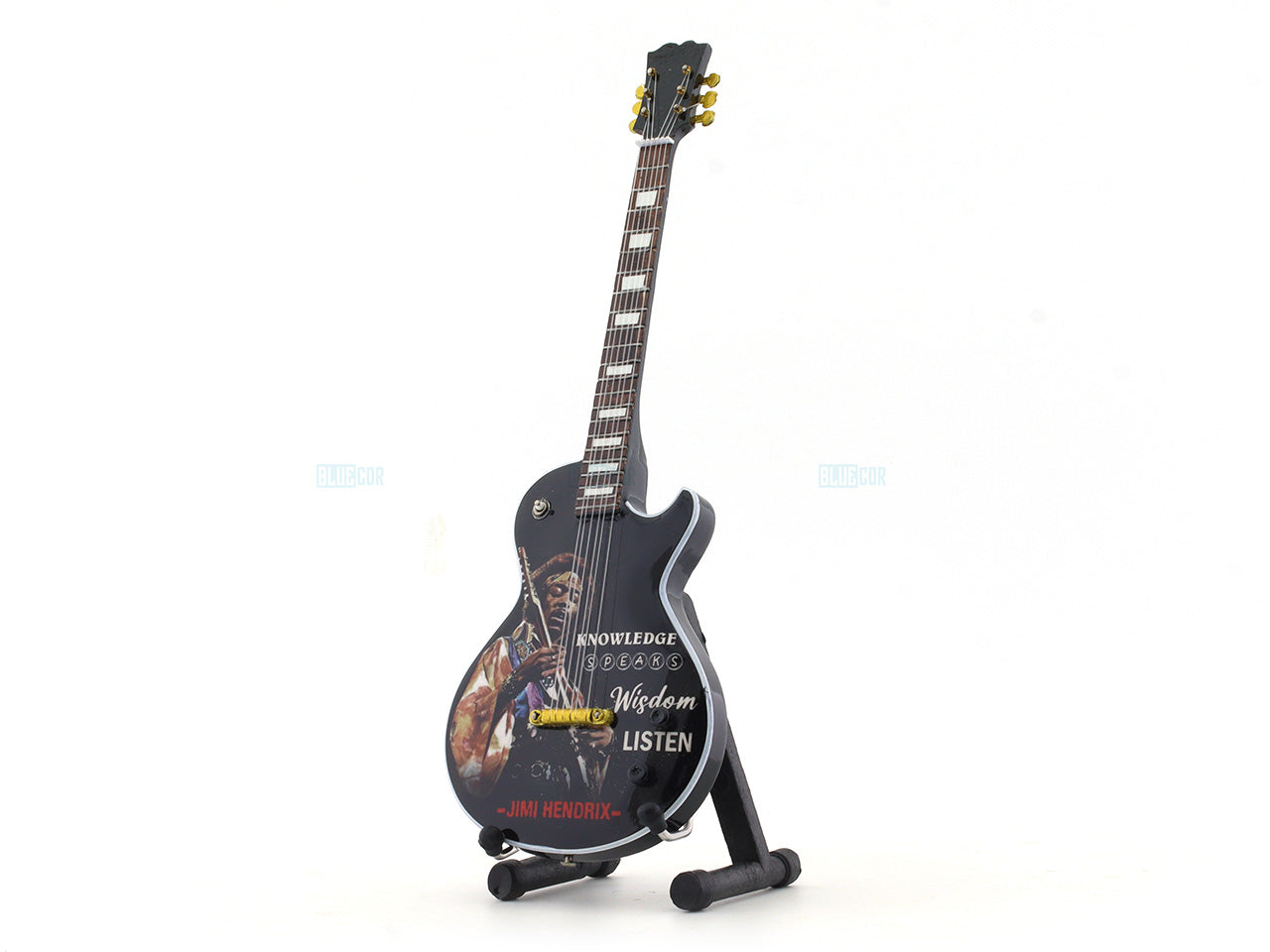 Jimi Hendrix Miniature Guitar with Stand Generic design A