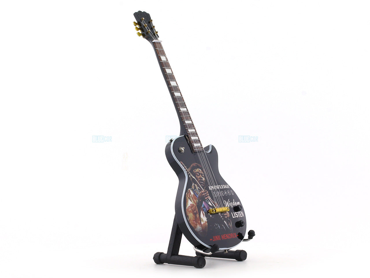 Jimi Hendrix Miniature Guitar with Stand Generic design A