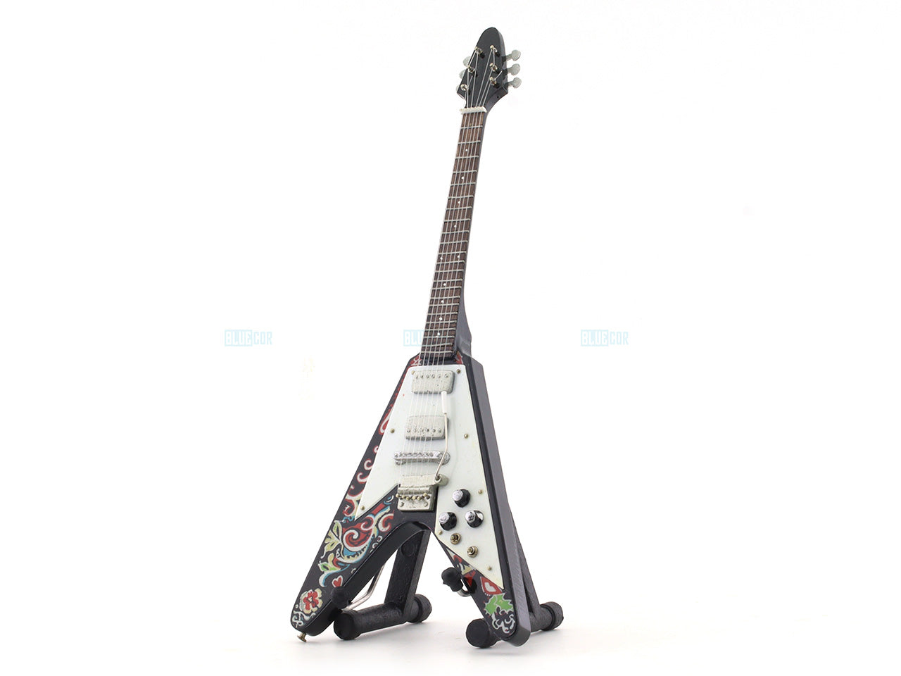 Jimi Hendrix Love Drops Music band Miniature Guitar with Stand