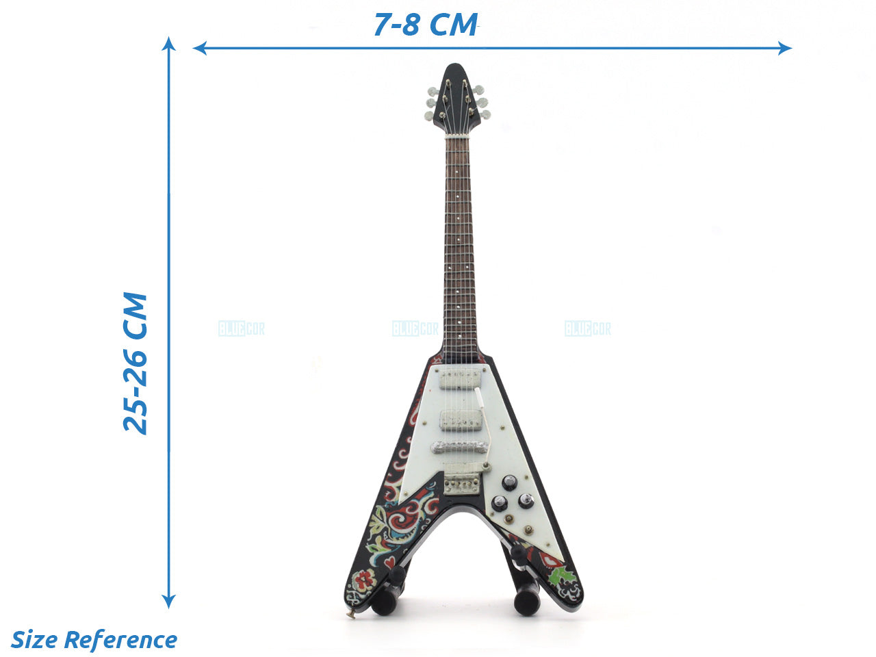 Jimi Hendrix Love Drops Music band Miniature Guitar with Stand