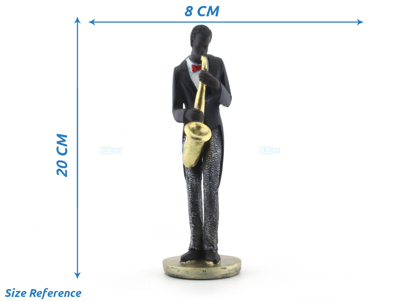 Set of 5 Jazz Band Musician Figurines - Vibrant Decorative Collection
