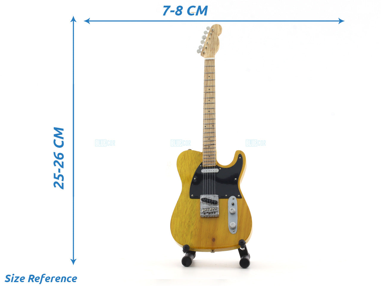 Albert Collins music band Miniature Guitar with Stand Generic design A