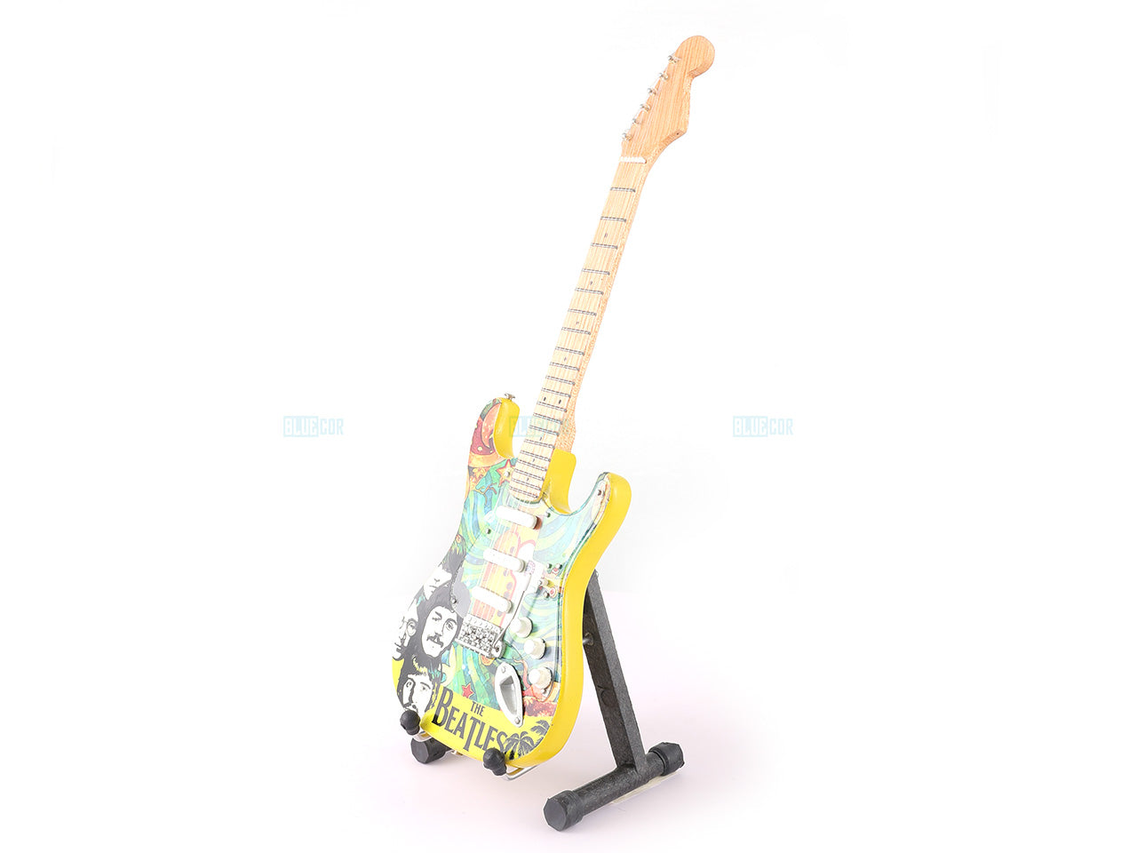 Beatles music band Miniature Guitar with Stand Generic design B - Decor