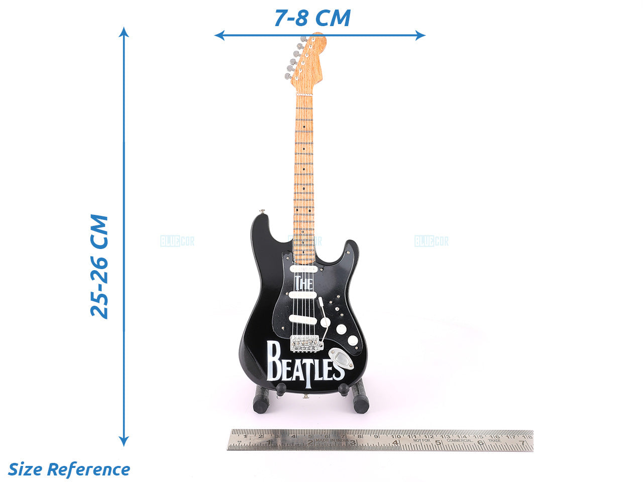 Beatles Music Band Miniature Guitar with Stand Generic design N Décor