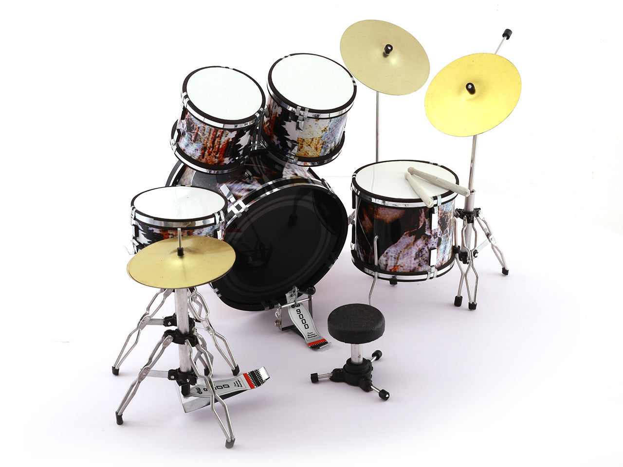 Bob Marley music band Miniature Drum set collectible Design B