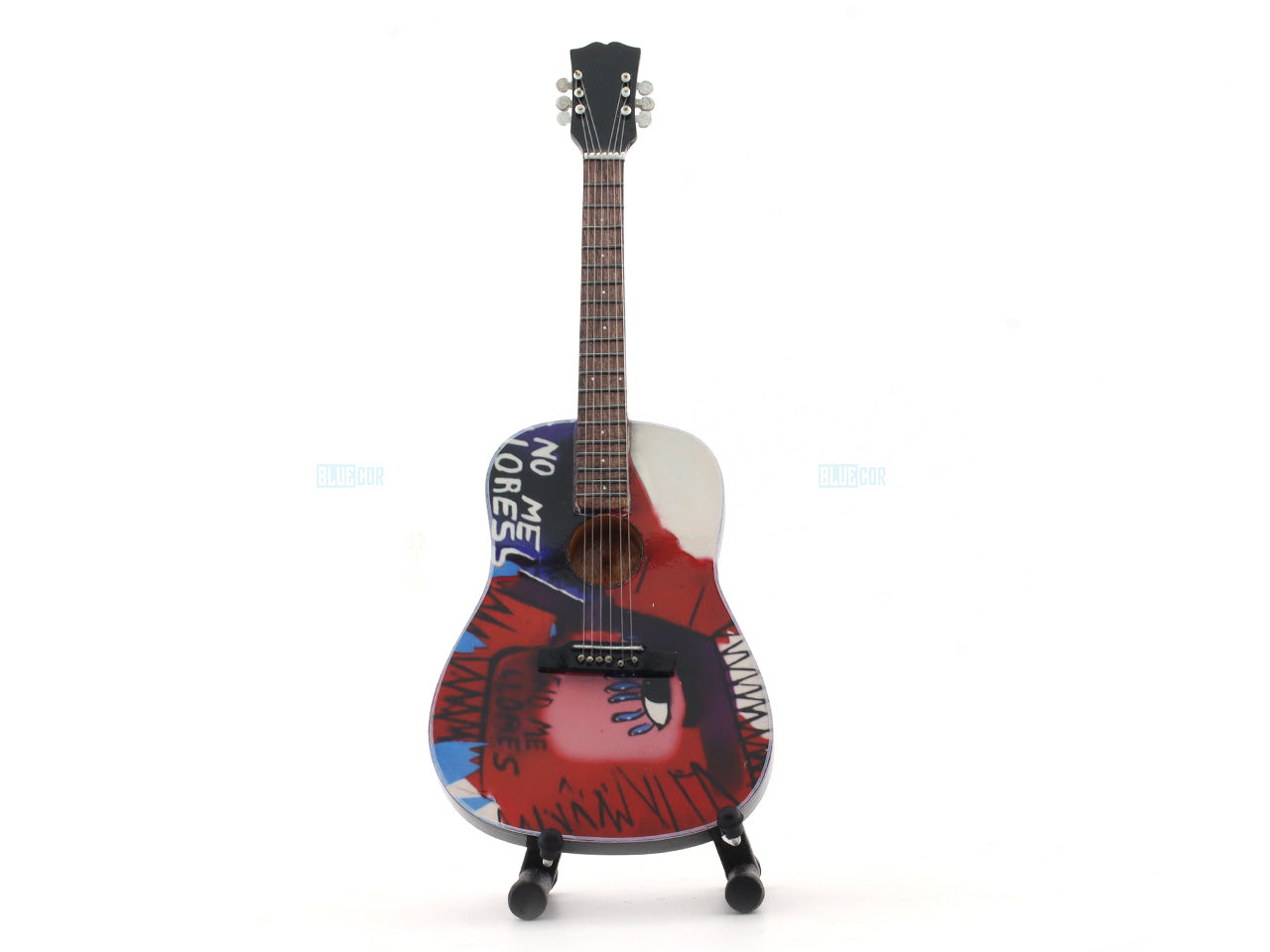 Coldplay music band Miniature Guitar with Stand Generic design B