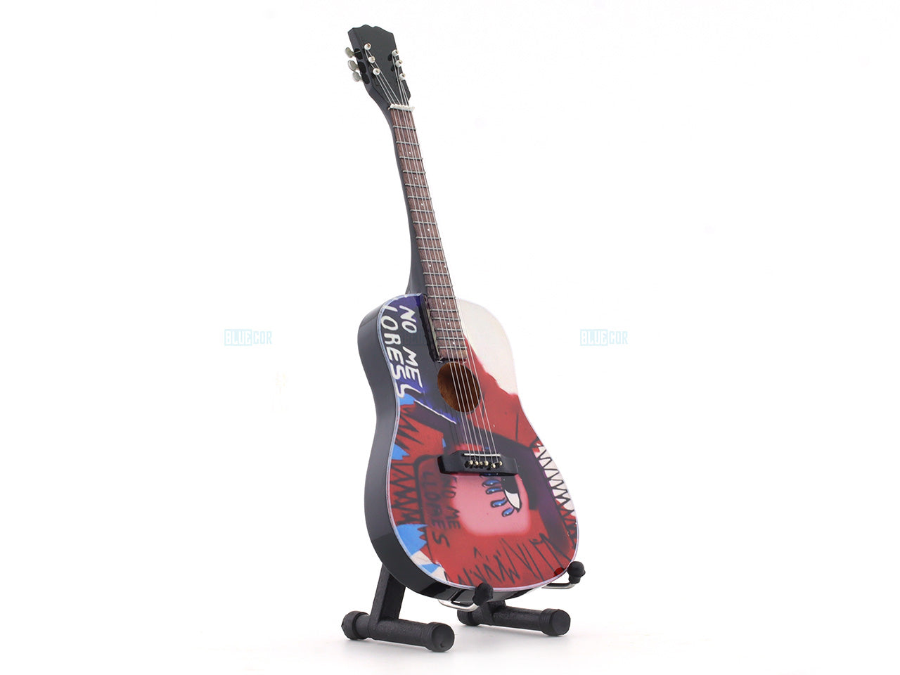 Coldplay music band Miniature Guitar with Stand Generic design B