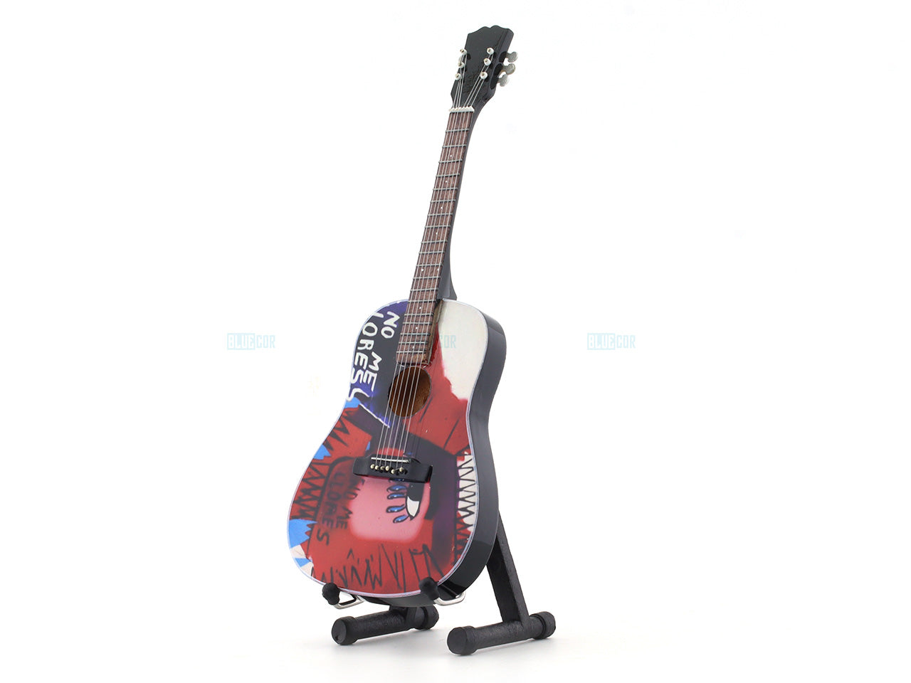 Coldplay music band Miniature Guitar with Stand Generic design B