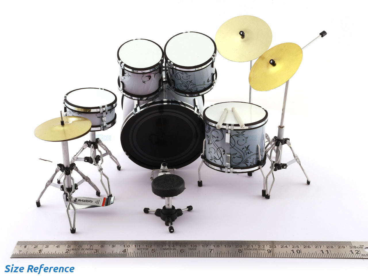 Coldplay music band Miniature Drum set collectible Design A