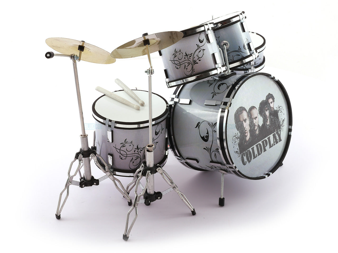 Coldplay music band Miniature Drum set collectible Design A