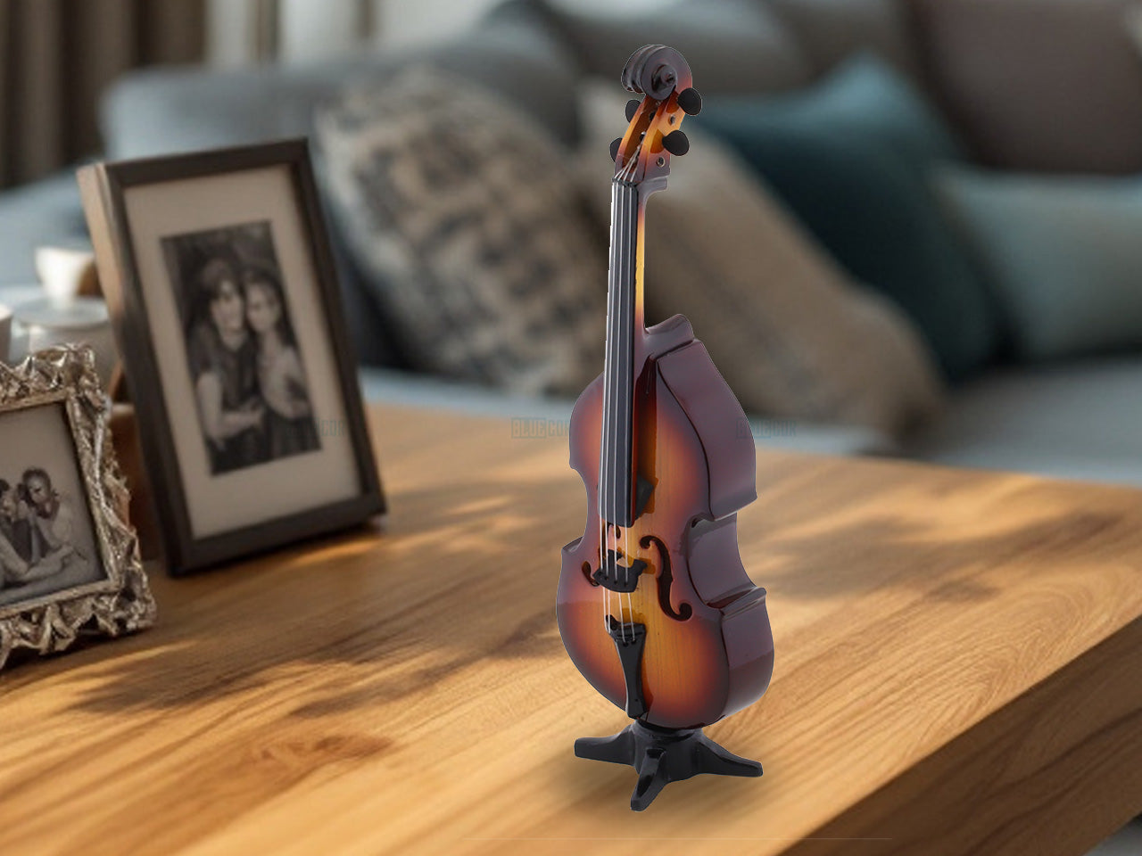 Contrabass premium wooden miniature music instrument