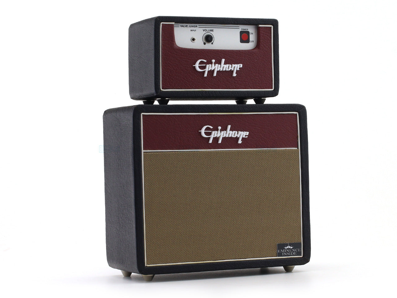 Epiphone Dual Stack Amplifier Miniature Wooden Décor Replica for Music Enthusiasts Design A