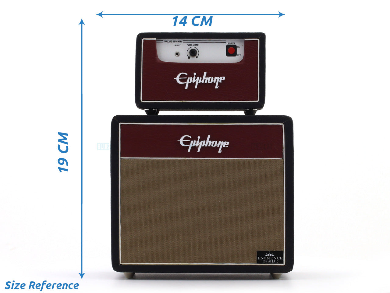 Epiphone Dual Stack Amplifier Miniature Wooden Décor Replica for Music Enthusiasts Design A