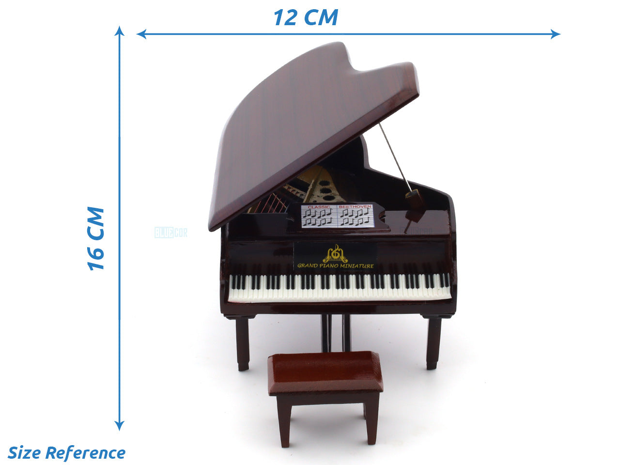 Grand Piano brown premium wooden miniature music instrument