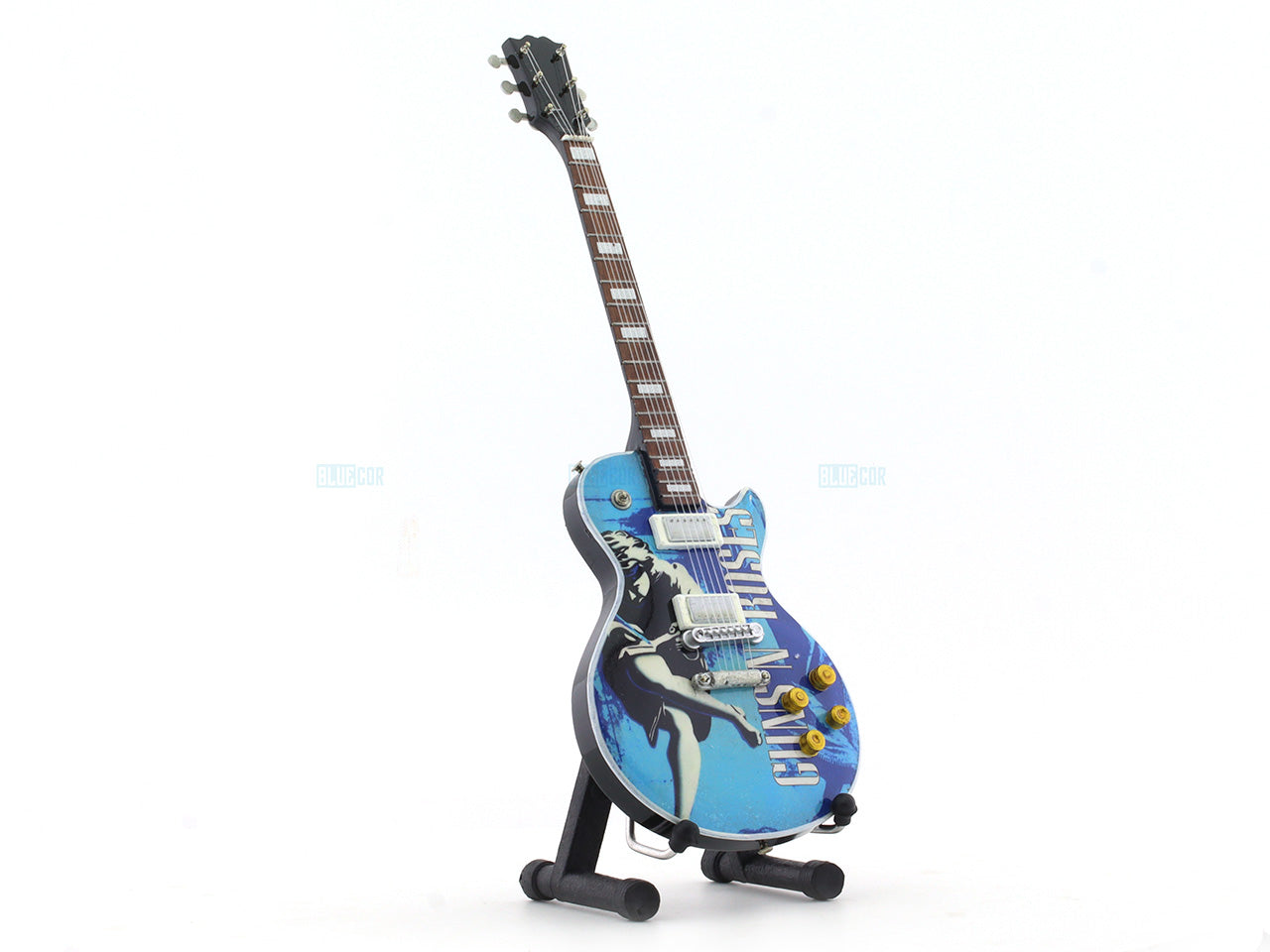 Guns and Roses music band Miniature Guitar with Stand Generic design C