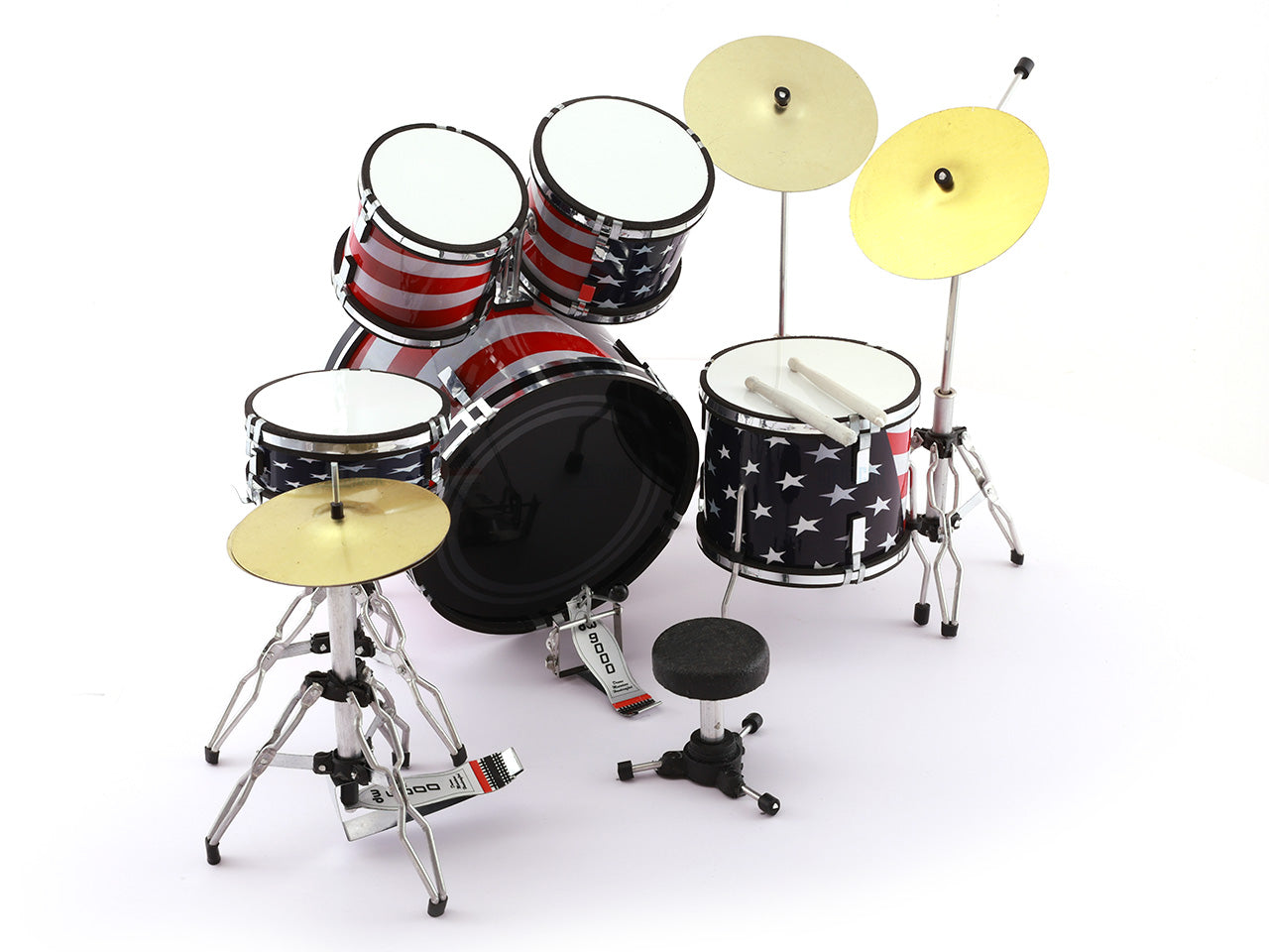 Guns N Roses music band Miniature Drum set collectible Design A