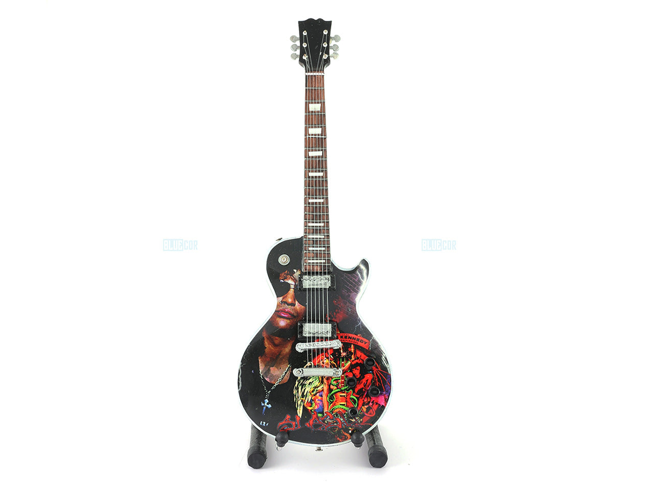 Guns and Roses music band Miniature Guitar with Stand design D Décor