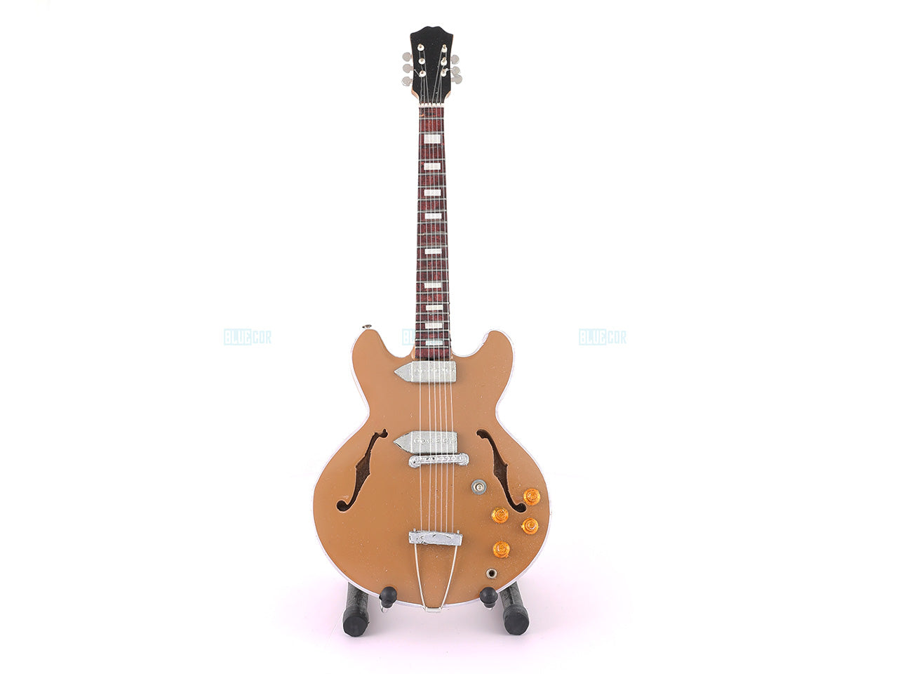 John Lennon Beatles Music Band Miniature Guitar with Stand Design C - Décor