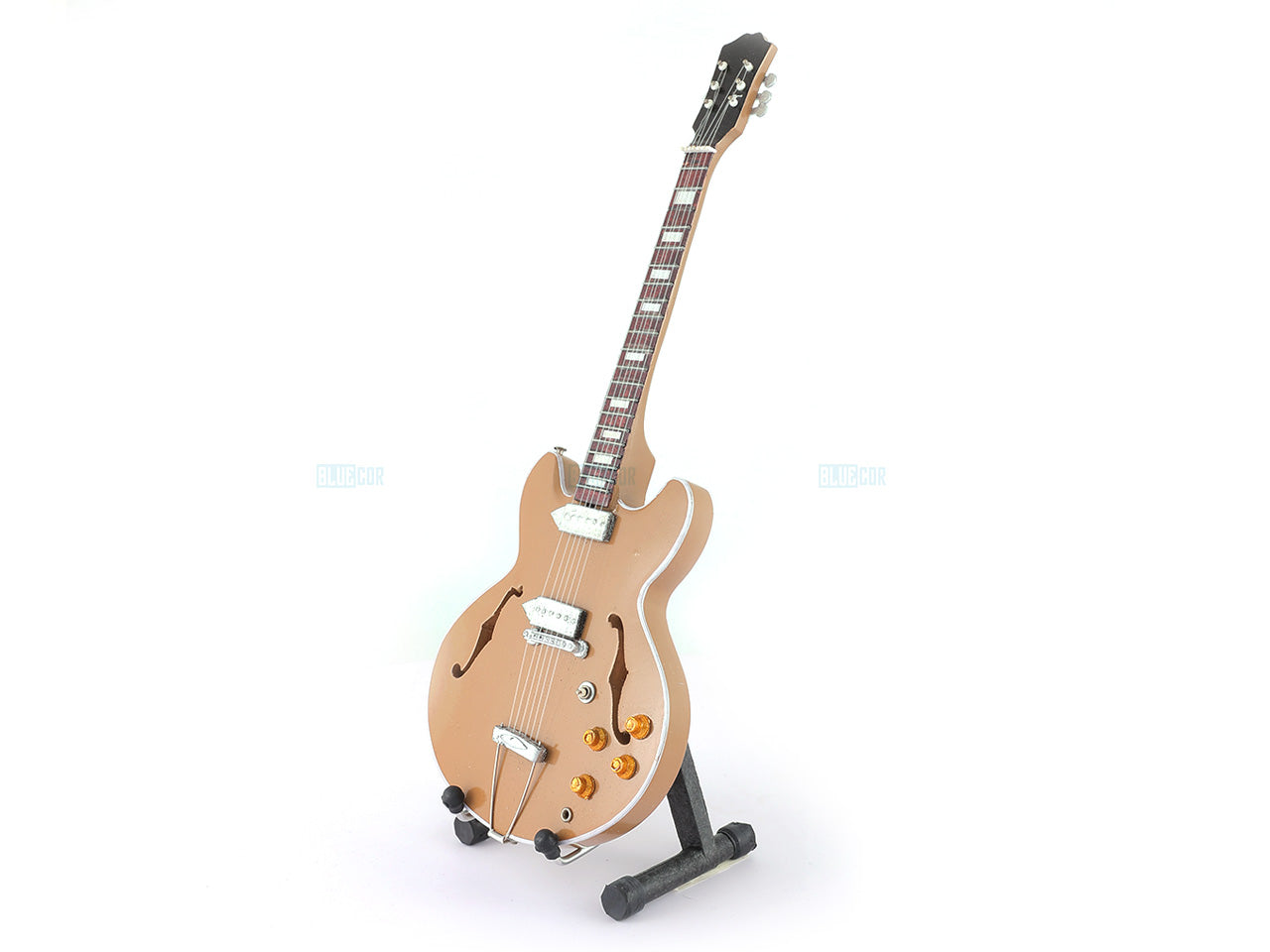 John Lennon Beatles Music Band Miniature Guitar with Stand Design C - Décor