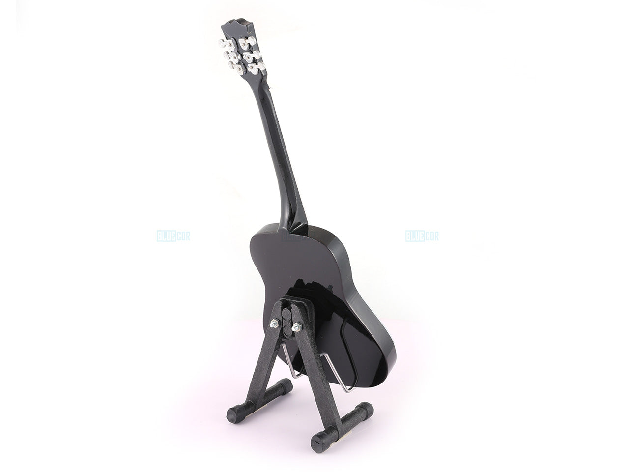 John Lennon Beatles Music Band Miniature Guitar with Stand Design F - Décor