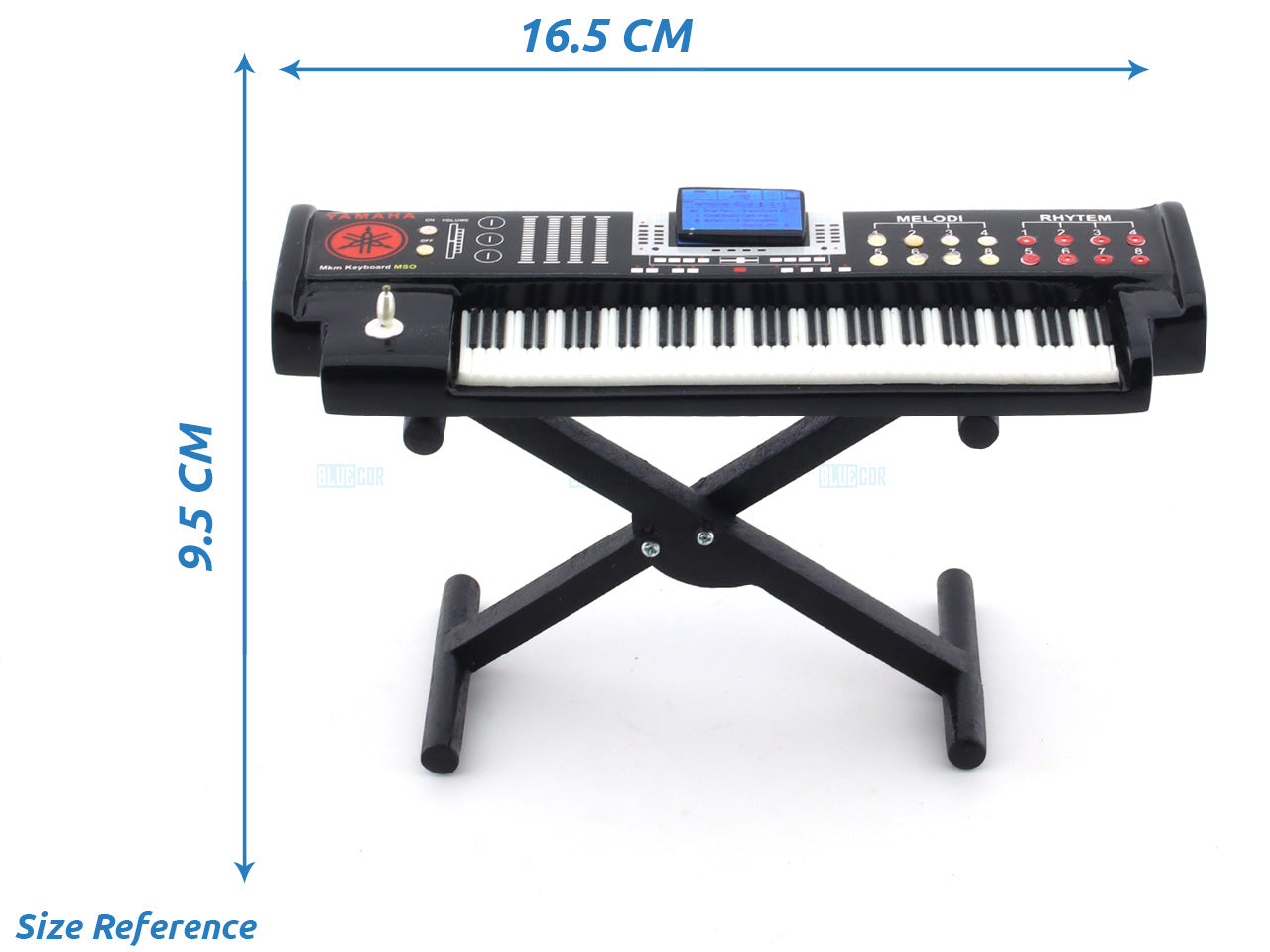 Keyboard black premium wooden miniature music instrument