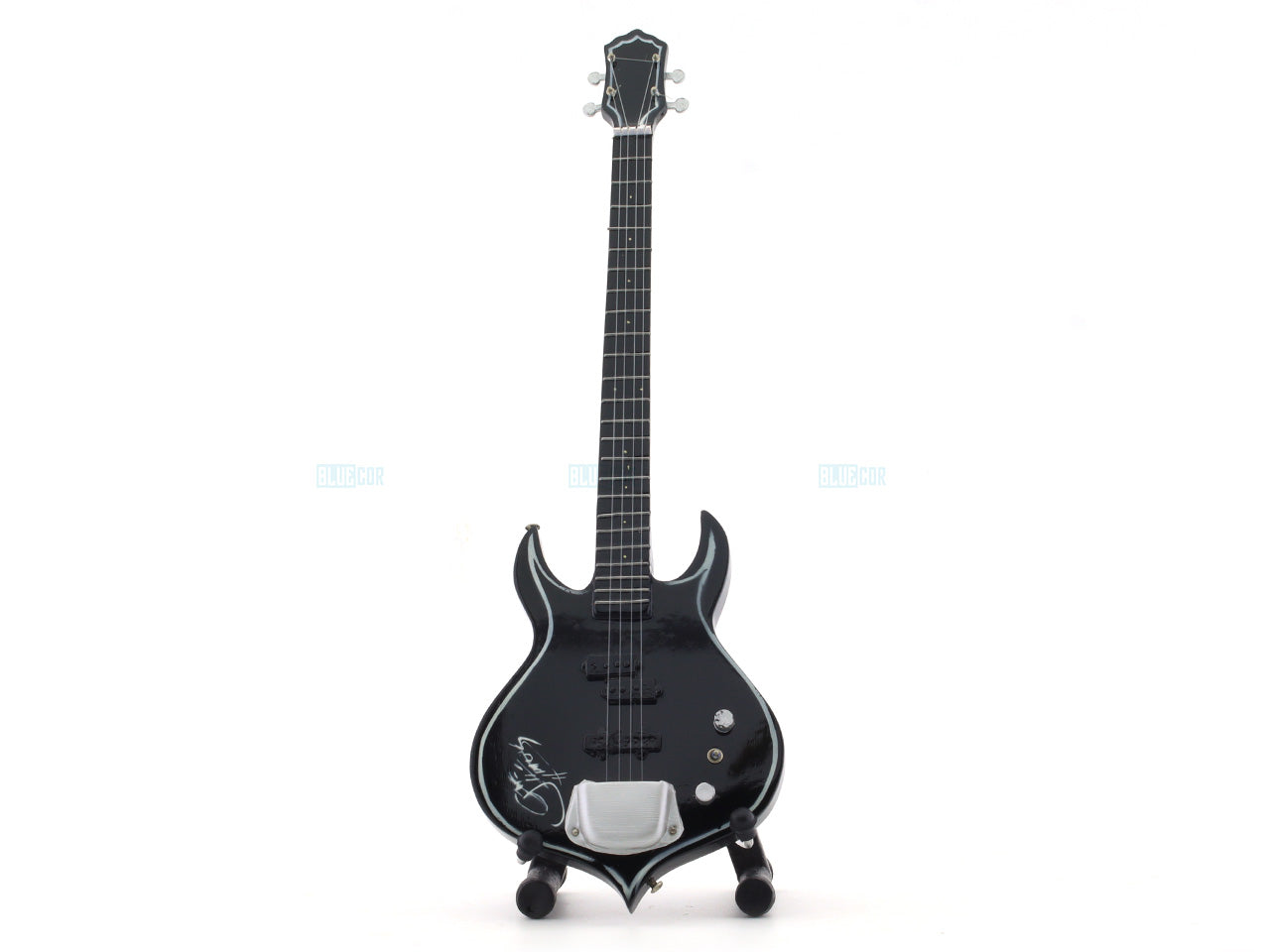 KISS music band Miniature Guitar with Stand Generic design A