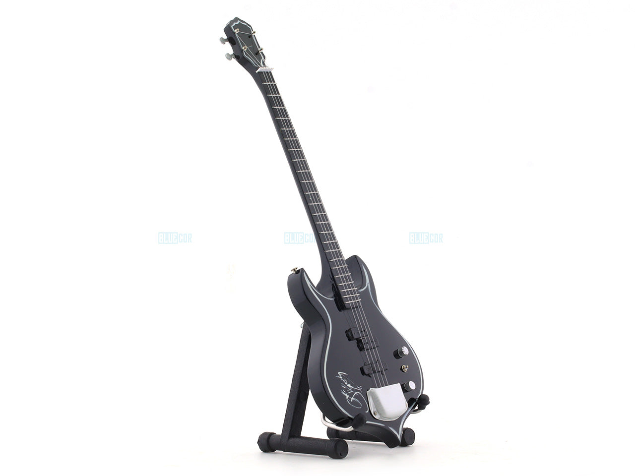 KISS music band Miniature Guitar with Stand Generic design A