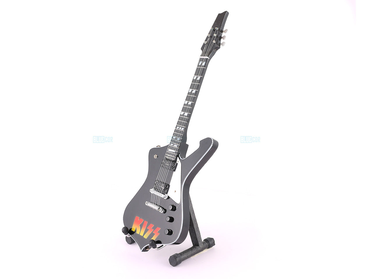 KISS Music Band Miniature Guitar with Stand Generic design D Décor
