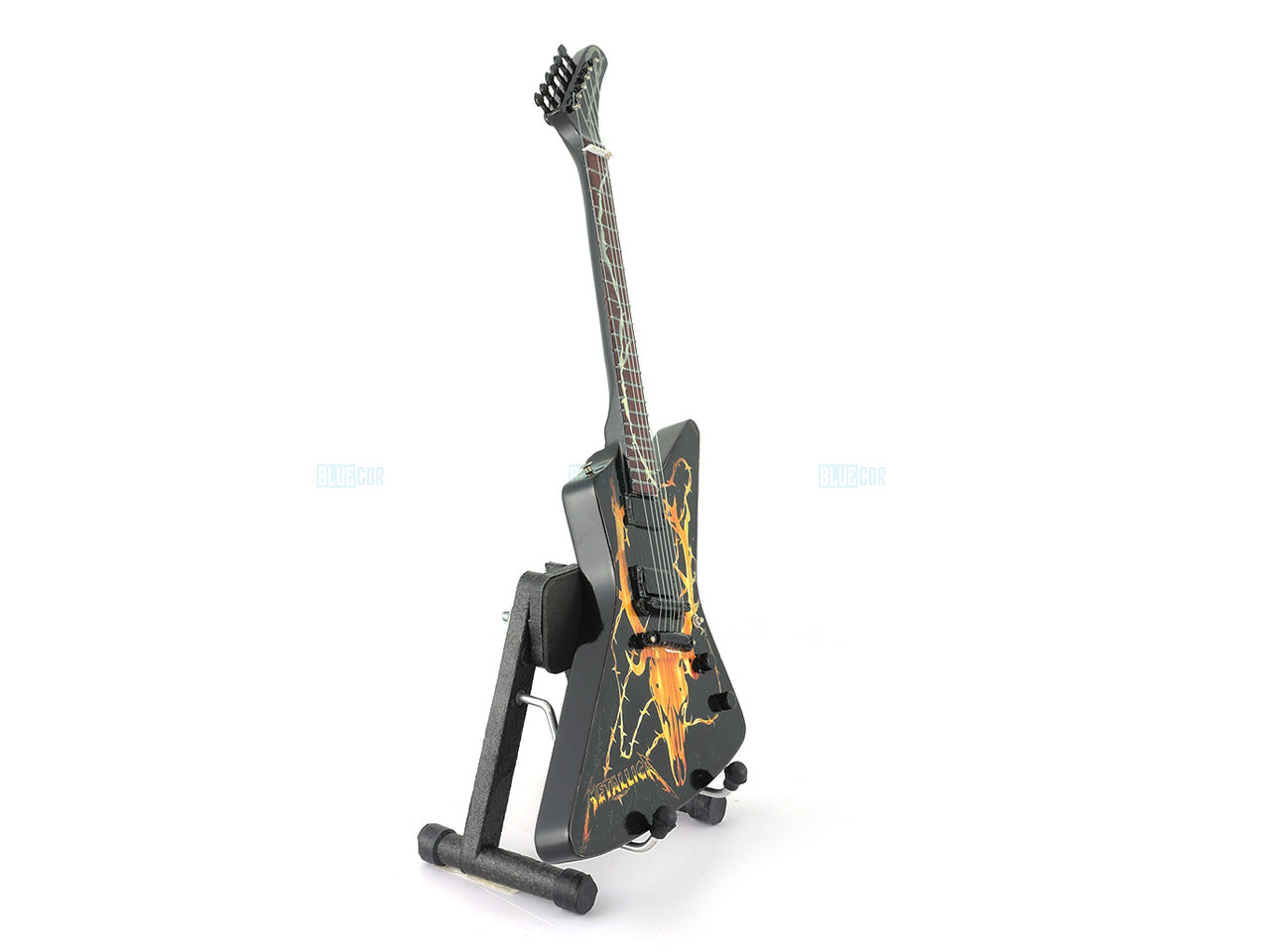 Metallica music band Miniature Guitar with Stand Generic design D Décor
