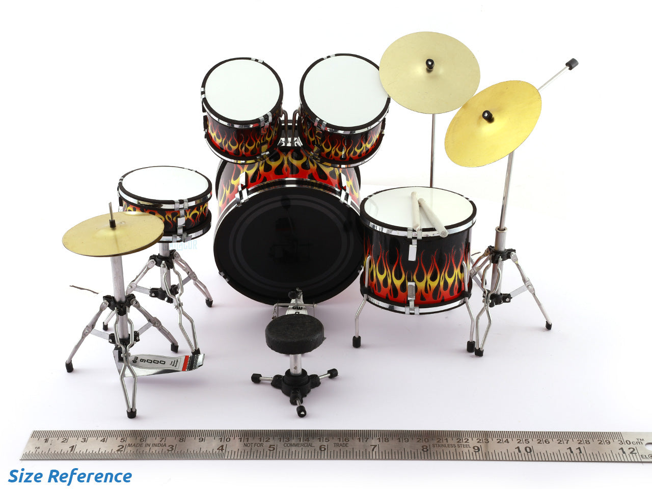 Guns N Roses music band Miniature Drum set collectible Design A