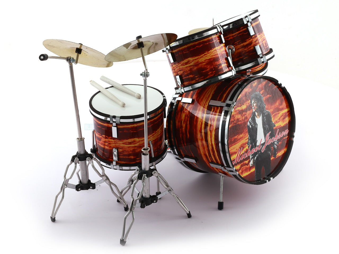 Michael Jackson music band Miniature Drum set collectible Design A