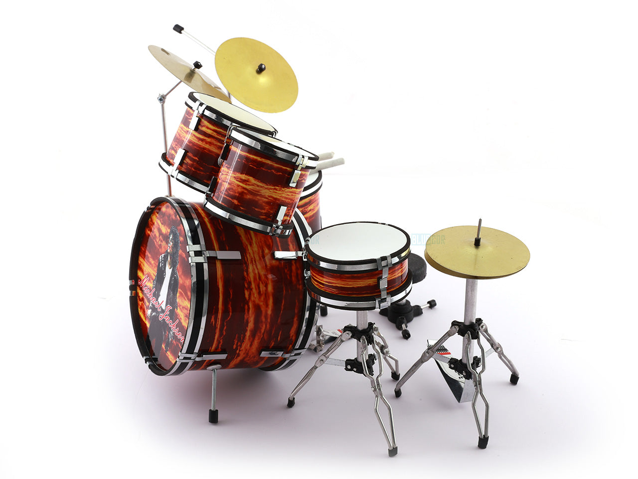 Michael Jackson music band Miniature Drum set collectible Design A