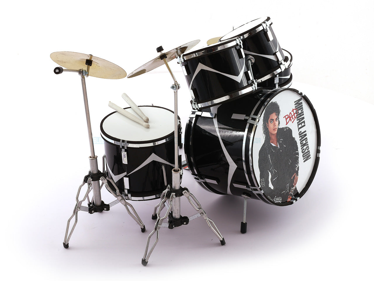 Michael Jackson music band Miniature Drum set collectible Design B