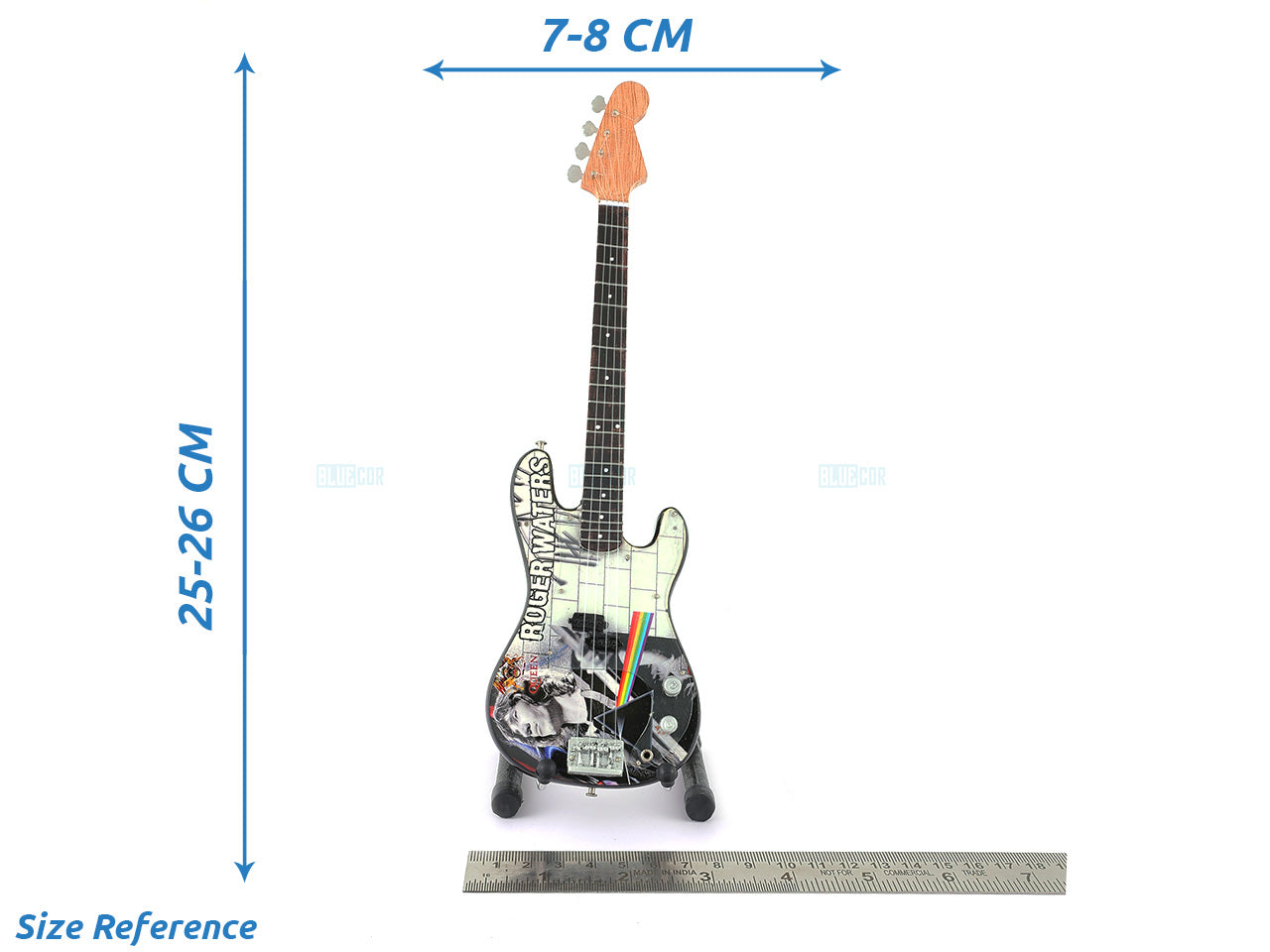 Pink Floyd music band Miniature Guitar with Stand Generic design D Decor