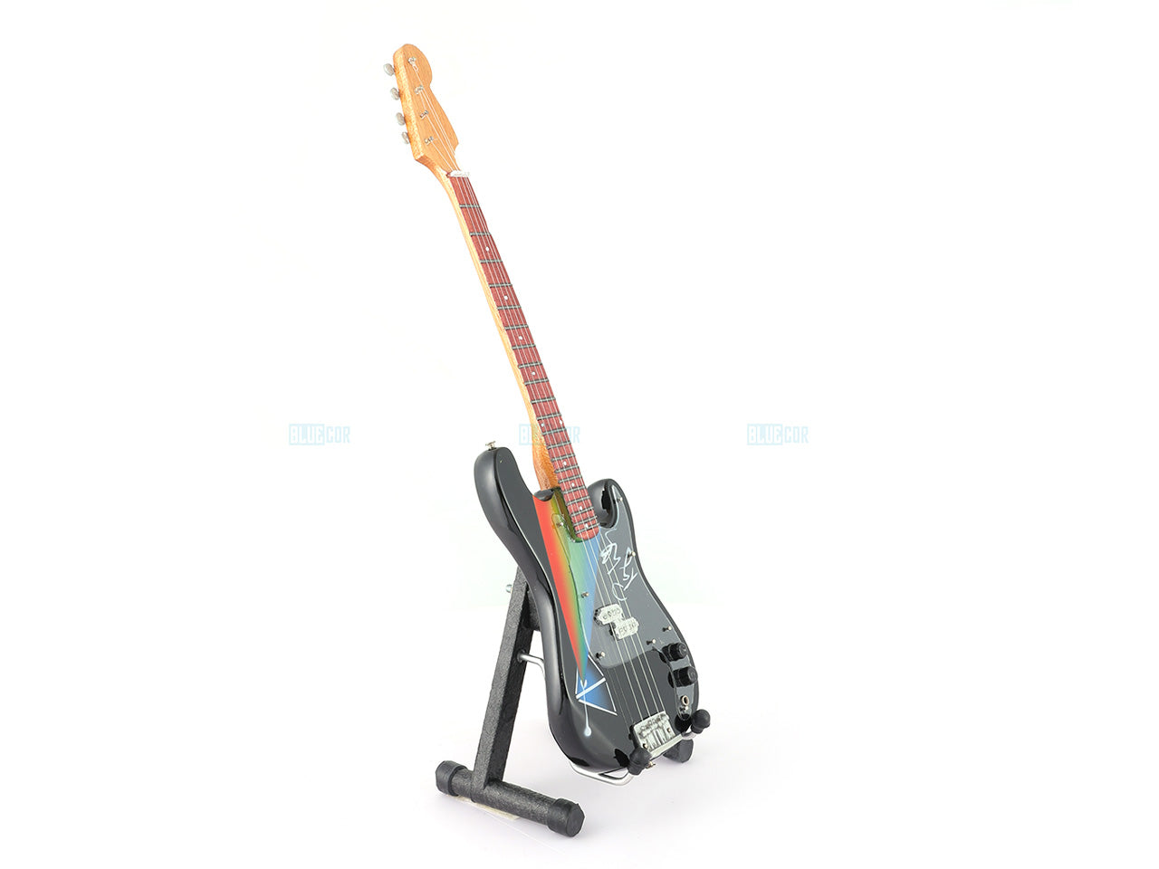 Pink Floyd Roger Waters music band Miniature Guitar with Stand Generic design D Decor