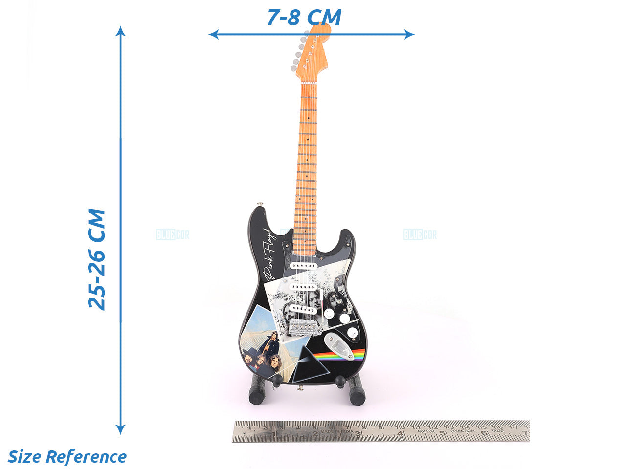 Pink Floyd music band Miniature Guitar with Stand Generic design G Décor