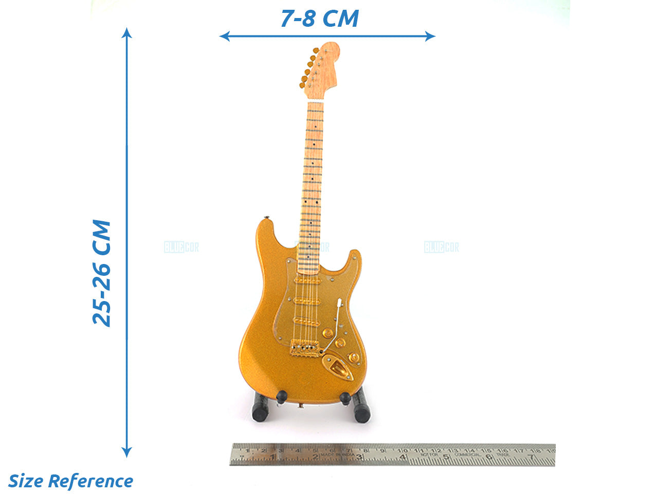 Prince music band Miniature Guitar with Stand Generic design A Decor