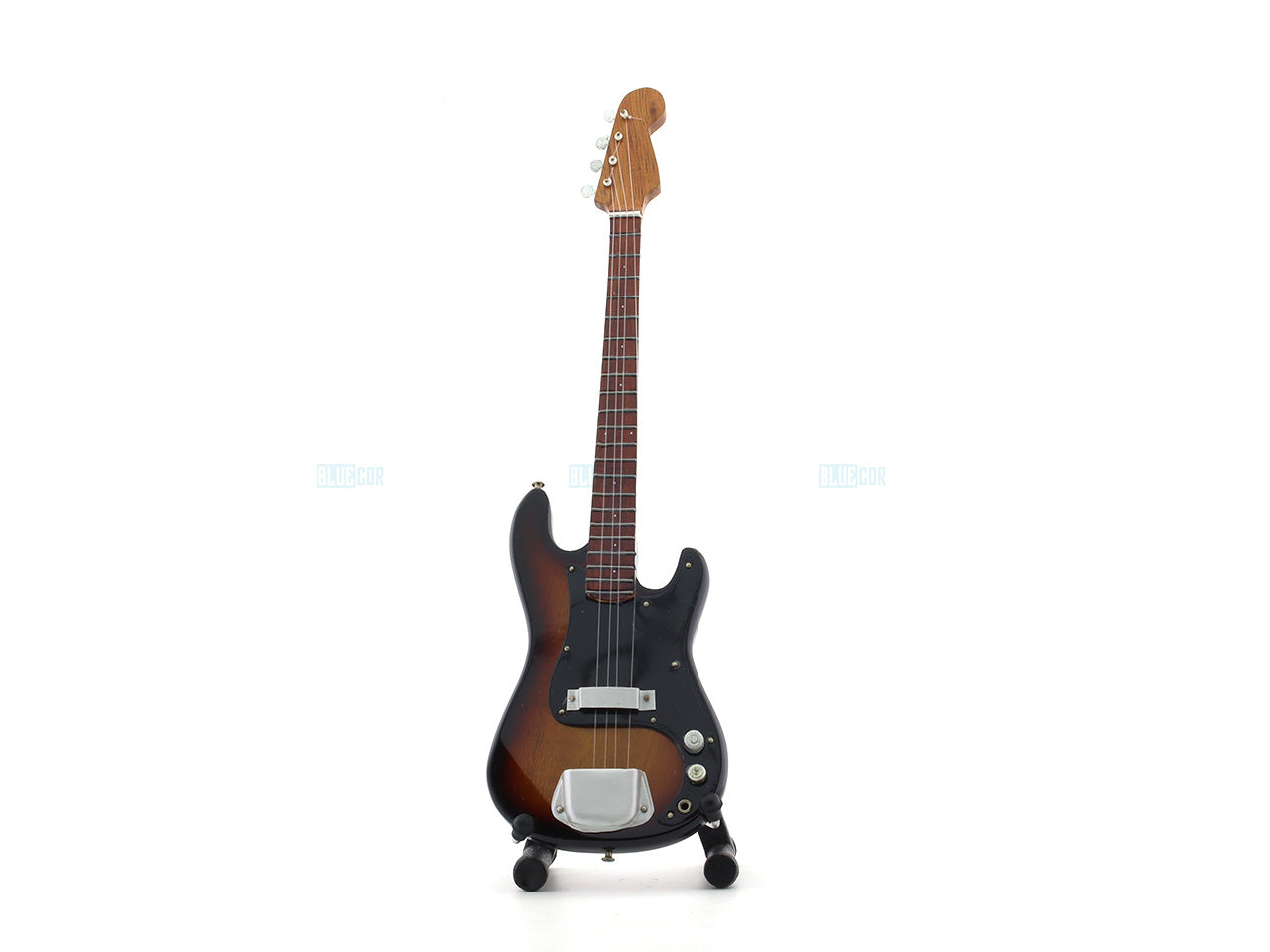 Standard Bass Electric Guitar Miniature with Stand Design D
