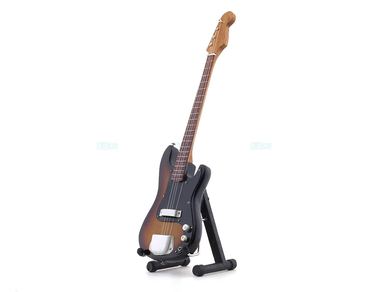 Standard Bass Electric Guitar Miniature with Stand Design D