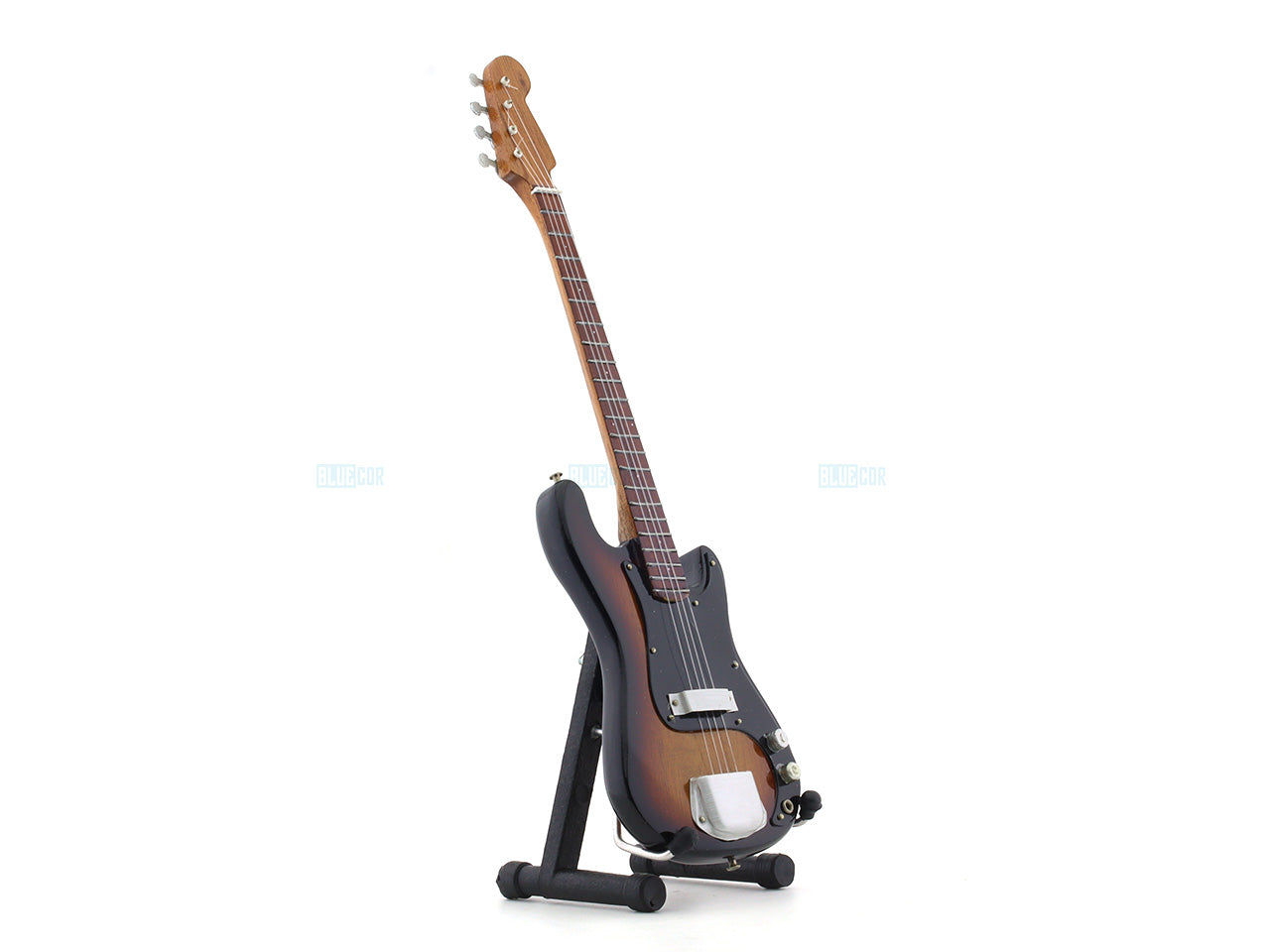 Standard Bass Electric Guitar Miniature with Stand Design D