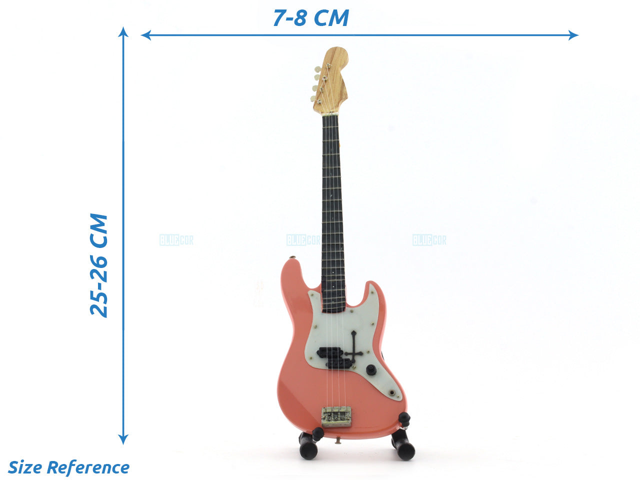 Standard Bass Electric Guitar Miniature with Stand Design C