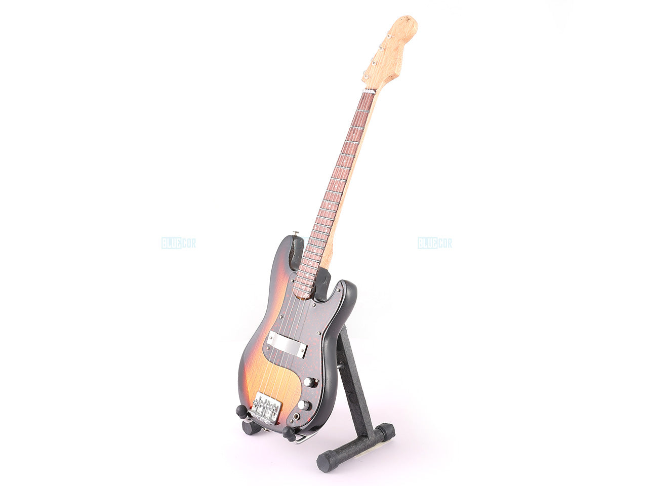 Standard Bass Electric Guitar Miniature with Stand Design G - Decor