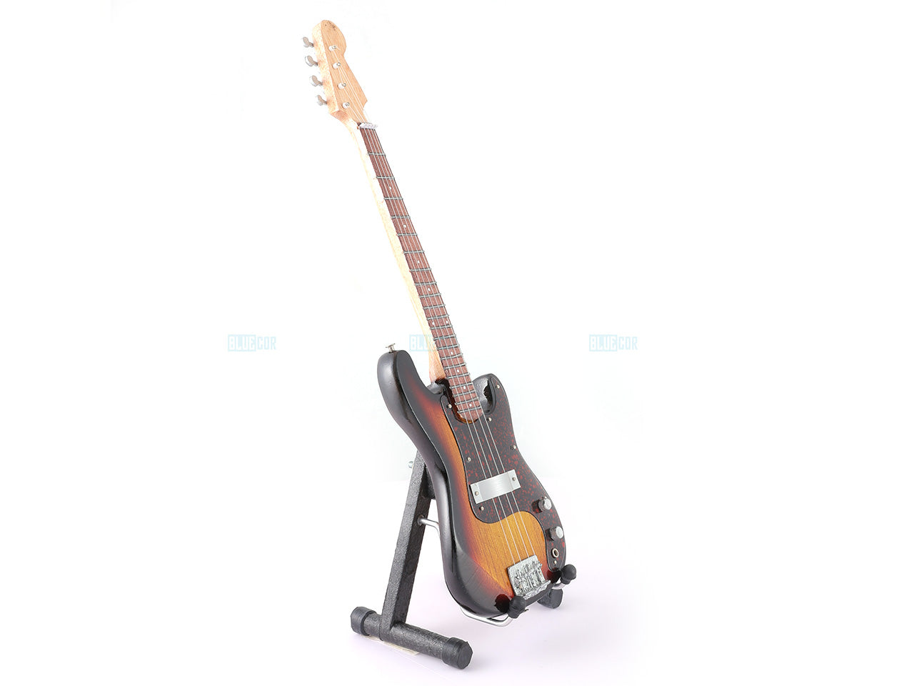 Standard Bass Electric Guitar Miniature with Stand Design G - Decor