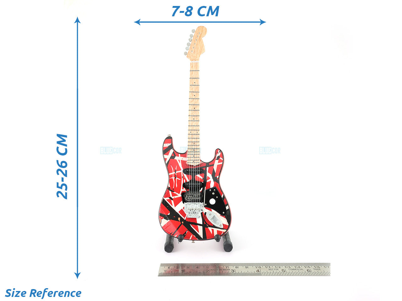 Van Halen 5150 Music Band Miniature Guitar with Stand Generic design Décor