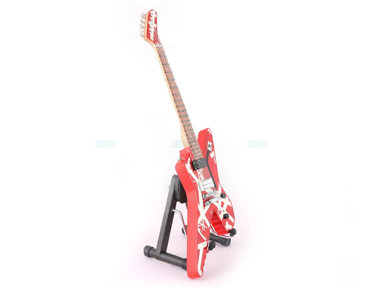 Van Halen Shark Fin Miniature Guitar with Stand Generic design A Decor