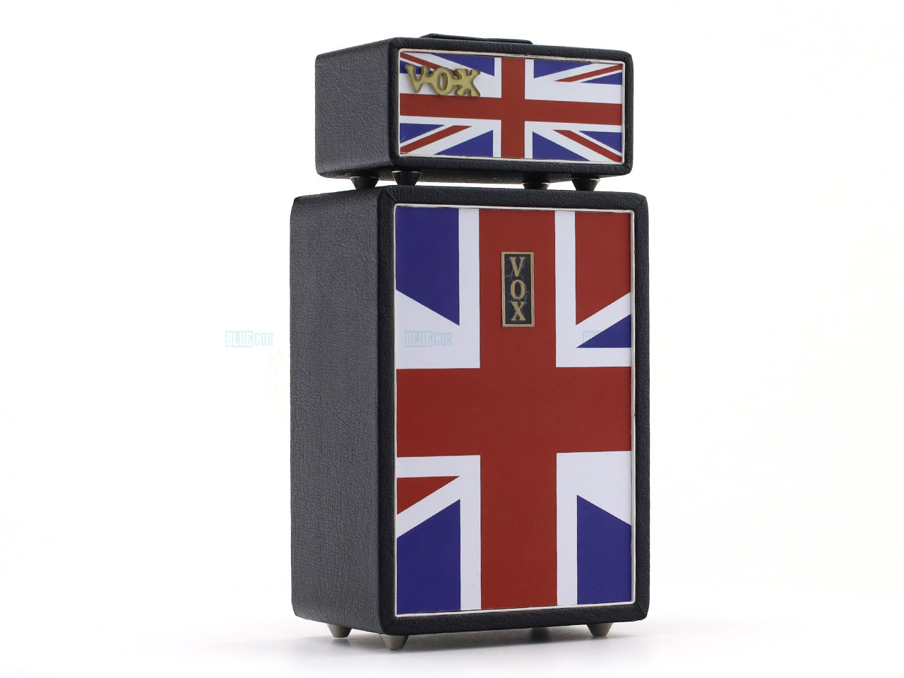 VOX Union Jack Dual Stack Miniature Wooden Amplifier Décor Replica for Music Enthusiasts