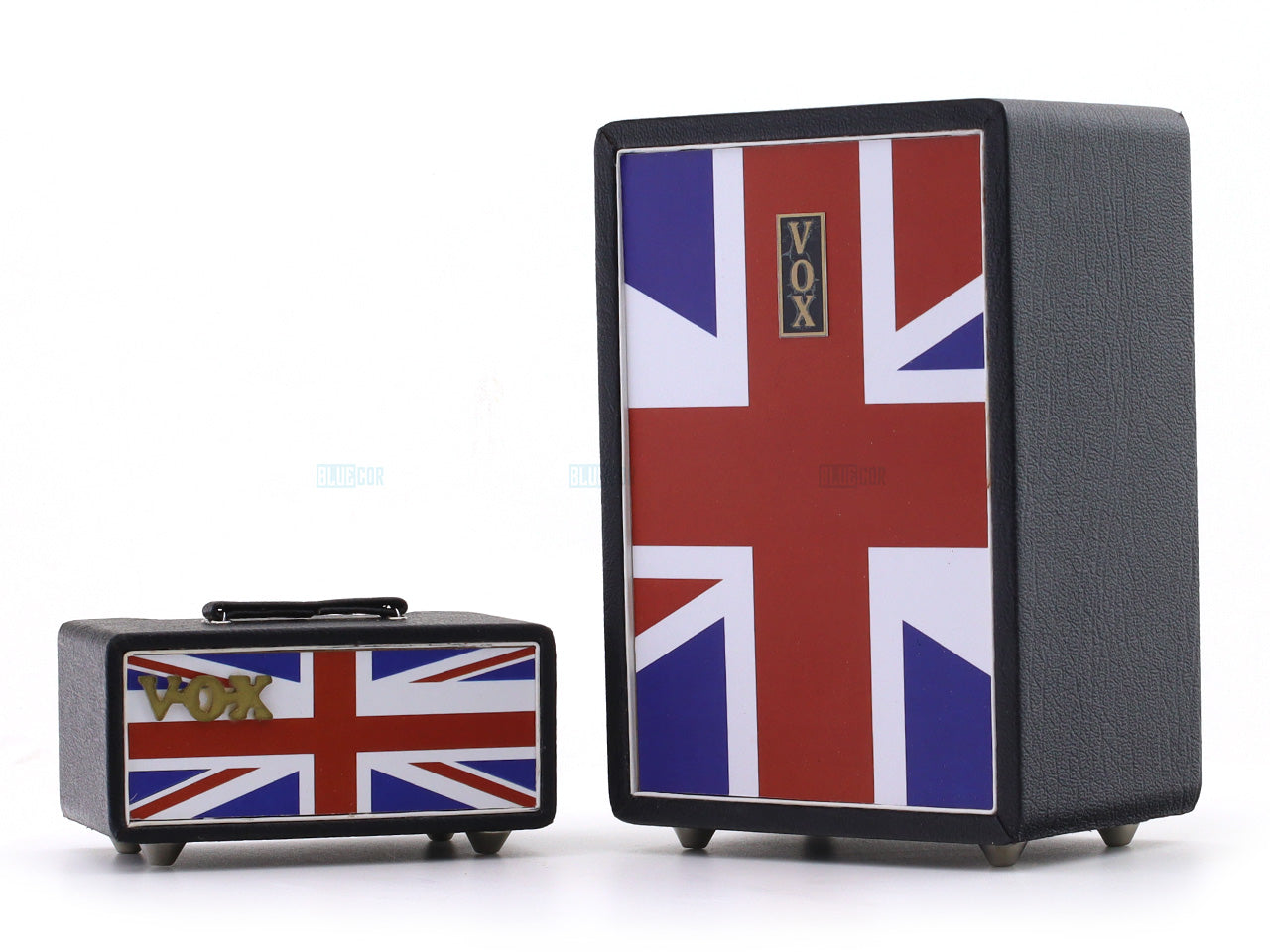 VOX Union Jack Dual Stack Miniature Wooden Amplifier Décor Replica for Music Enthusiasts