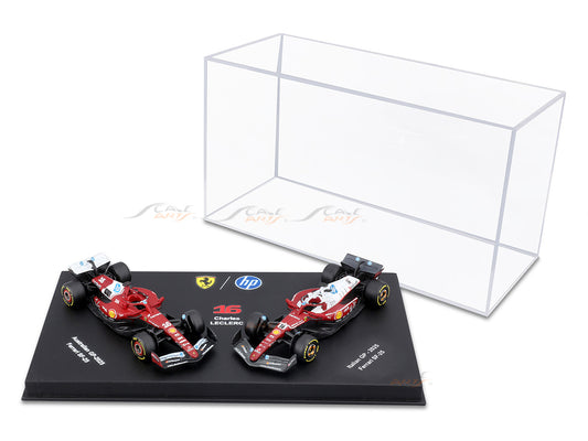 2025 Ferrari SF-25 Charles Leclerc No.16 Twin Pack 1:64 Bburago Licensed F1 Diecast Scale Model Collectible Set