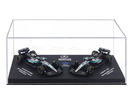 2025 Mercedes-AMG F1 W16 Kimi Antonelli No.12 Twin Pack 1:64 Bburago Licensed Formula 1 Diecast Scale Model Set